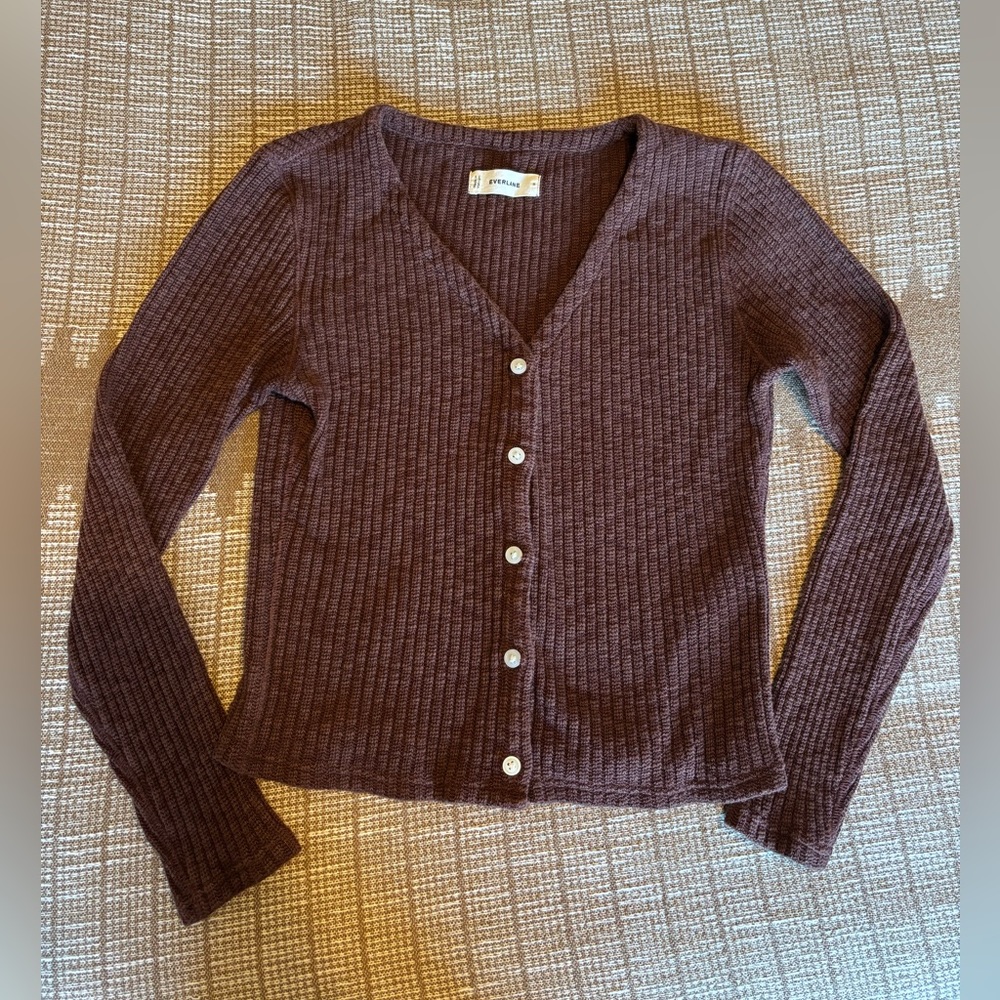 Everlane The Cozy Rib Cardigan